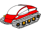 Desenho Nave tanque pintado por josiel