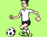 Desenho Jogador de futebol pintado por Henrique