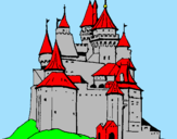 Desenho Castelo medieval pintado por hobra prima