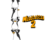 Desenho Madagascar 2 Pingüinos pintado por  Julia O