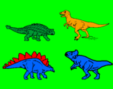 Desenho Dinossauros de terra pintado por MATEUS