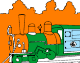 Desenho Locomotiva  pintado por david
