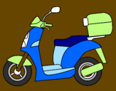 Desenho Ciclomotor pintado por PEDRO MOTTA