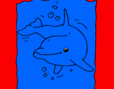 Desenho Golfinho pintado por kaiqui