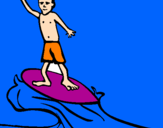 Desenho Surfe pintado por gustavo
