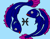 Desenho Pisces pintado por gabriel