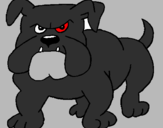 Desenho Cão Bulldog pintado por   humberto k9