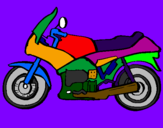 Desenho Motocicleta pintado por manuel