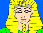 Desenho Tutankamon pintado por nathan B34