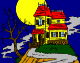 Desenho Casa encantada pintado por -Paty-