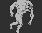 Desenho Homem lobo pintado por samuel