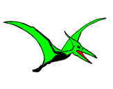 Desenho Pterodáctilo pintado por venossauro