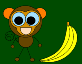 Desenho Macaco 2 pintado por TETEU 