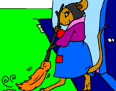 Desenho La ratita presumida 1 pintado por eduarda