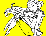 Desenho Princesa ninja pintado por dana1