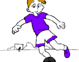 Desenho Jogar futebol pintado por gabriel