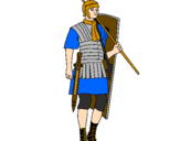 Desenho Soldado romano pintado por antonio