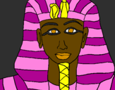 Desenho Tutankamon pintado por luana