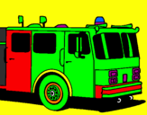 Desenho Camião de bombeiros pintado por LUIS