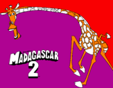 Desenho Madagascar 2 Melman 2 pintado por lucas1