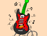 Desenho Guitarra pintado por DPB