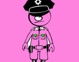Desenho Agente de polícia pintado por çhggfhhhy