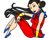 Desenho Princesa ninja pintado por joanna