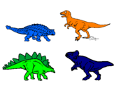 Desenho Dinossauros de terra pintado por edward el rey