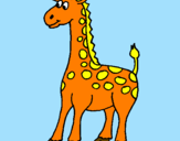 Desenho Girafa pintado por plank
