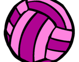 Desenho Bola de voleibol pintado por Luise B. Gaio