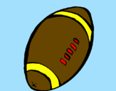 Desenho Bola de futebol americano pintado por joao antunes