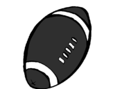 Desenho Bola de futebol americano pintado por s