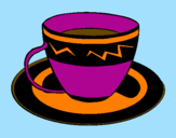 Desenho Taça de café pintado por sarasara