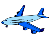Desenho Avião de passageiros pintado por high school musical