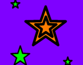Desenho Estrela pintado por kaiqui 