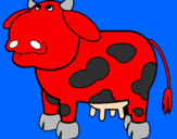 Desenho Vaca pensativa pintado por franciscoeloy