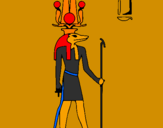 Desenho Sobek pintado por sofia