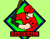 Desenho Logo de basebol pintado por tiago
