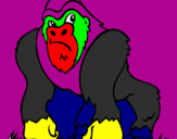 Desenho Gorila pintado por hemqeue