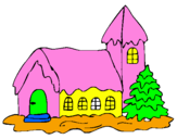 Desenho Casa pintado por jamilly