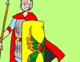 Desenho Soldado romano II pintado por oÔoÔo