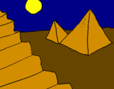 Desenho Pirâmides pintado por maria fer