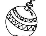 Desenho Bola de natal pintado por ipkk
