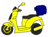 Desenho Ciclomotor pintado por otavio