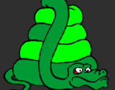 Desenho Serpente grande pintado por Bernardo