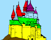 Desenho Castelo medieval pintado por pedro