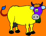 Desenho Vaca leiteira pintado por cio5a