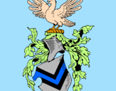Desenho Escudo de armas e águia pintado por naomi