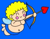 Desenho Cupido  pintado por Isabella