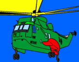 Desenho Helicoptero de resgate pintado por gagu